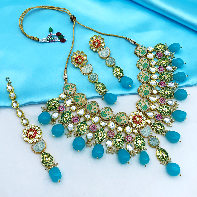 Kundan Floral Set (08-0448)