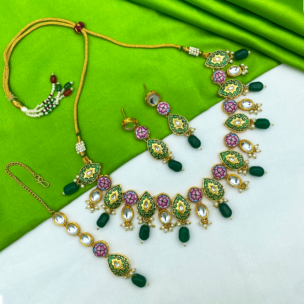 Kundan Jewellery Set (08-0543)