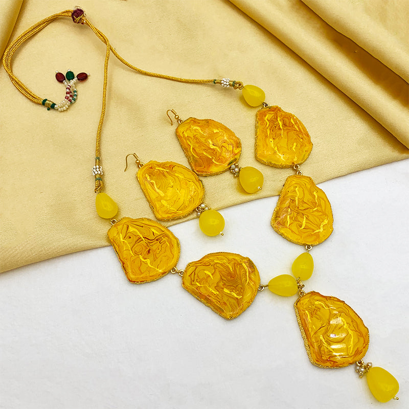 Sujwel Necklace Set with Earrings, for Girls and Women (08-0498)