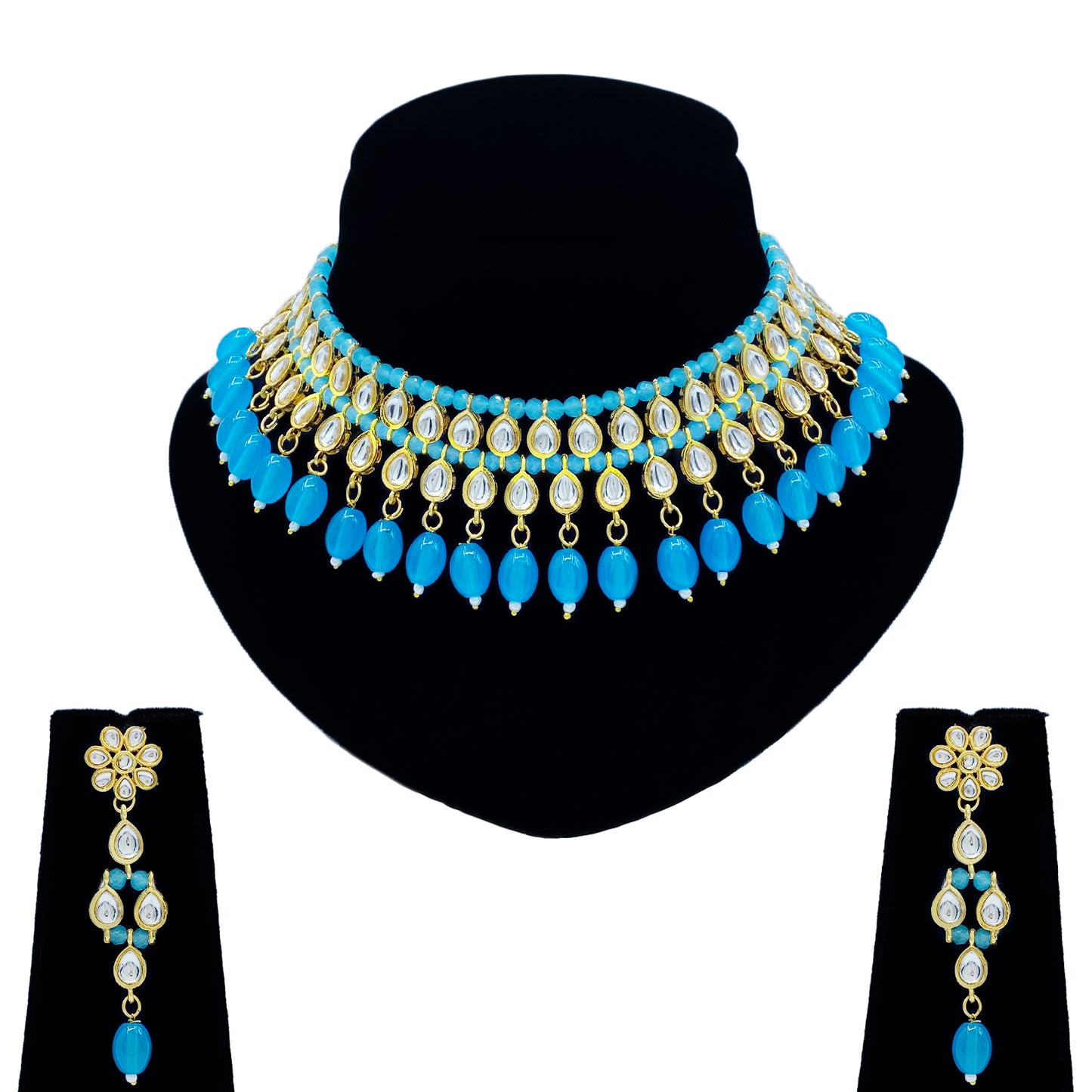 Sujwel Kundan Jewellery Set (08-0541)