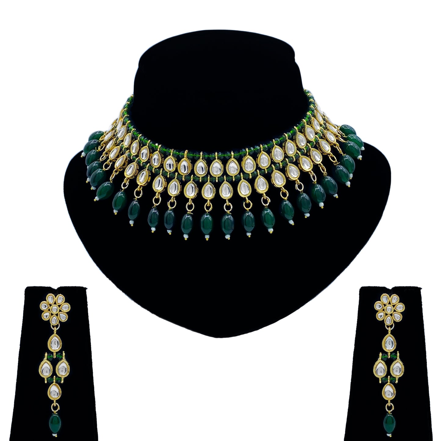 Sujwel Kundan Jewellery Set (08-0541)