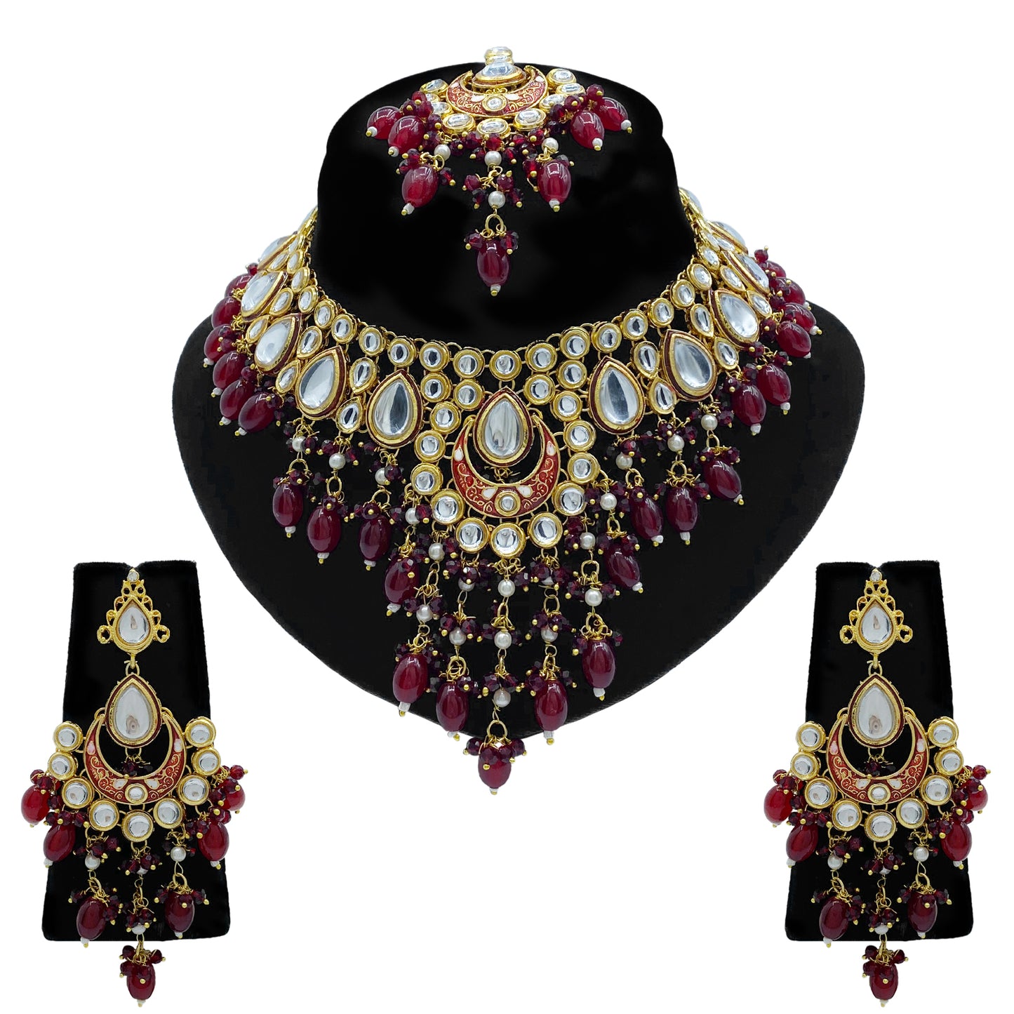 Kundan Necklace Set for Women (08-0556)