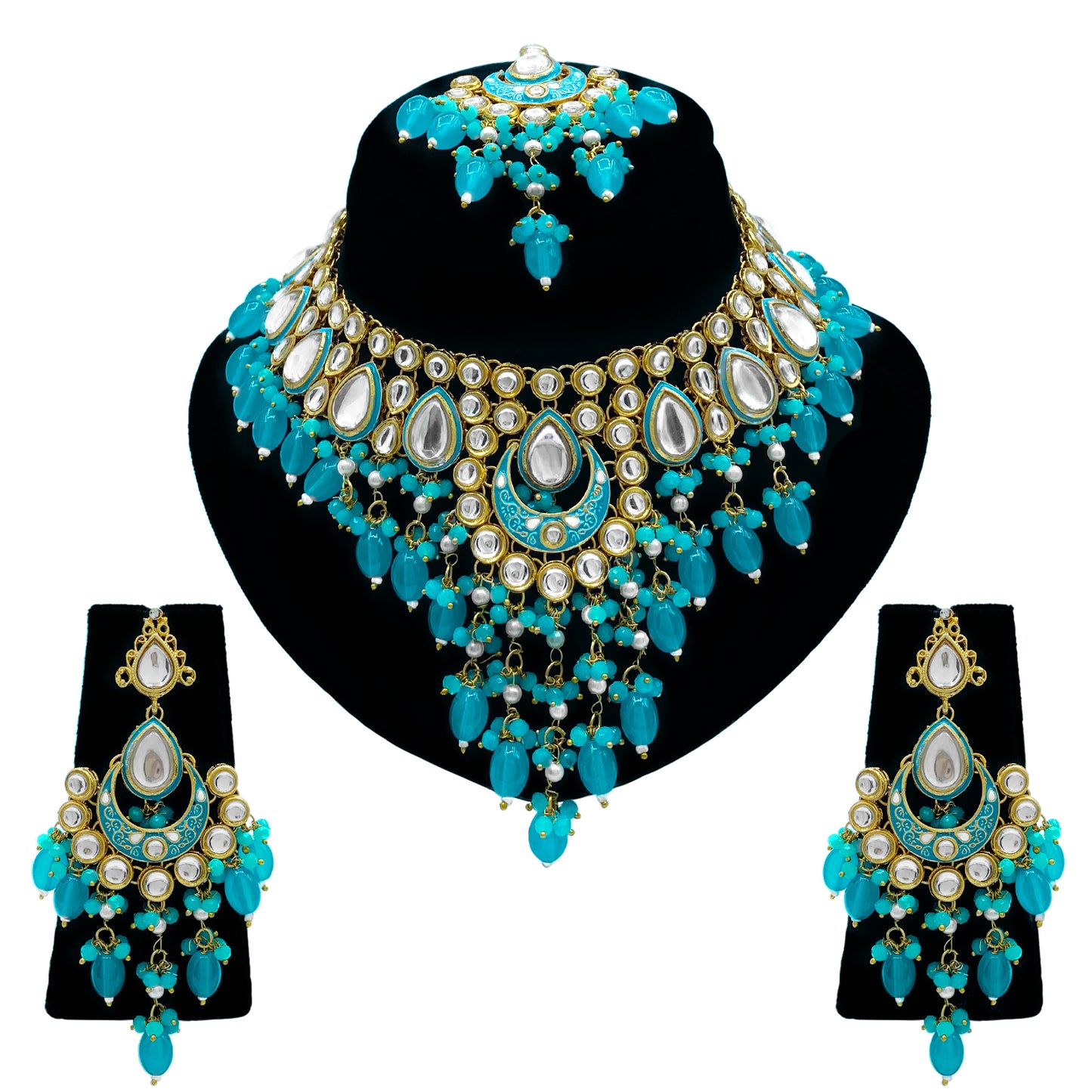 Kundan Necklace Set for Women (08-0556)