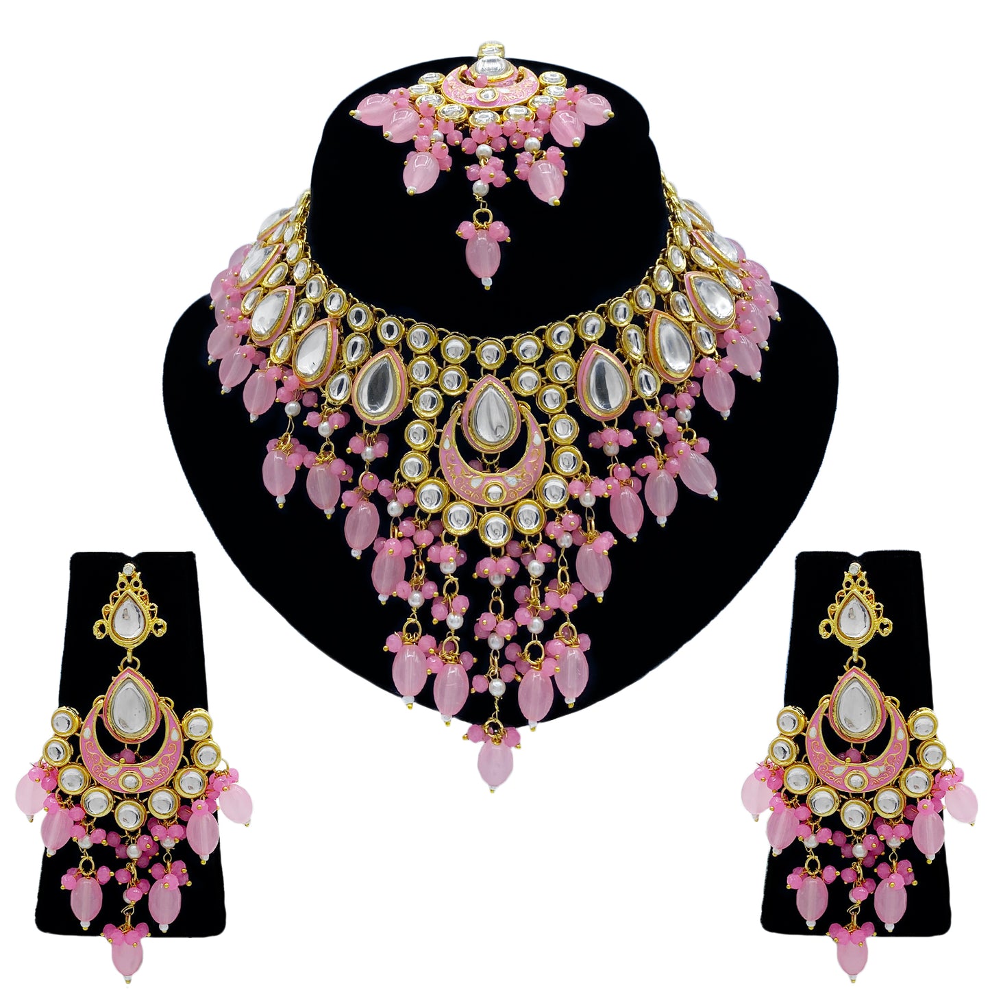 Kundan Necklace Set for Women (08-0556)