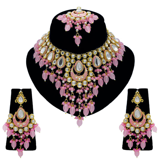 Kundan Necklace Set for Women  (08-0556)