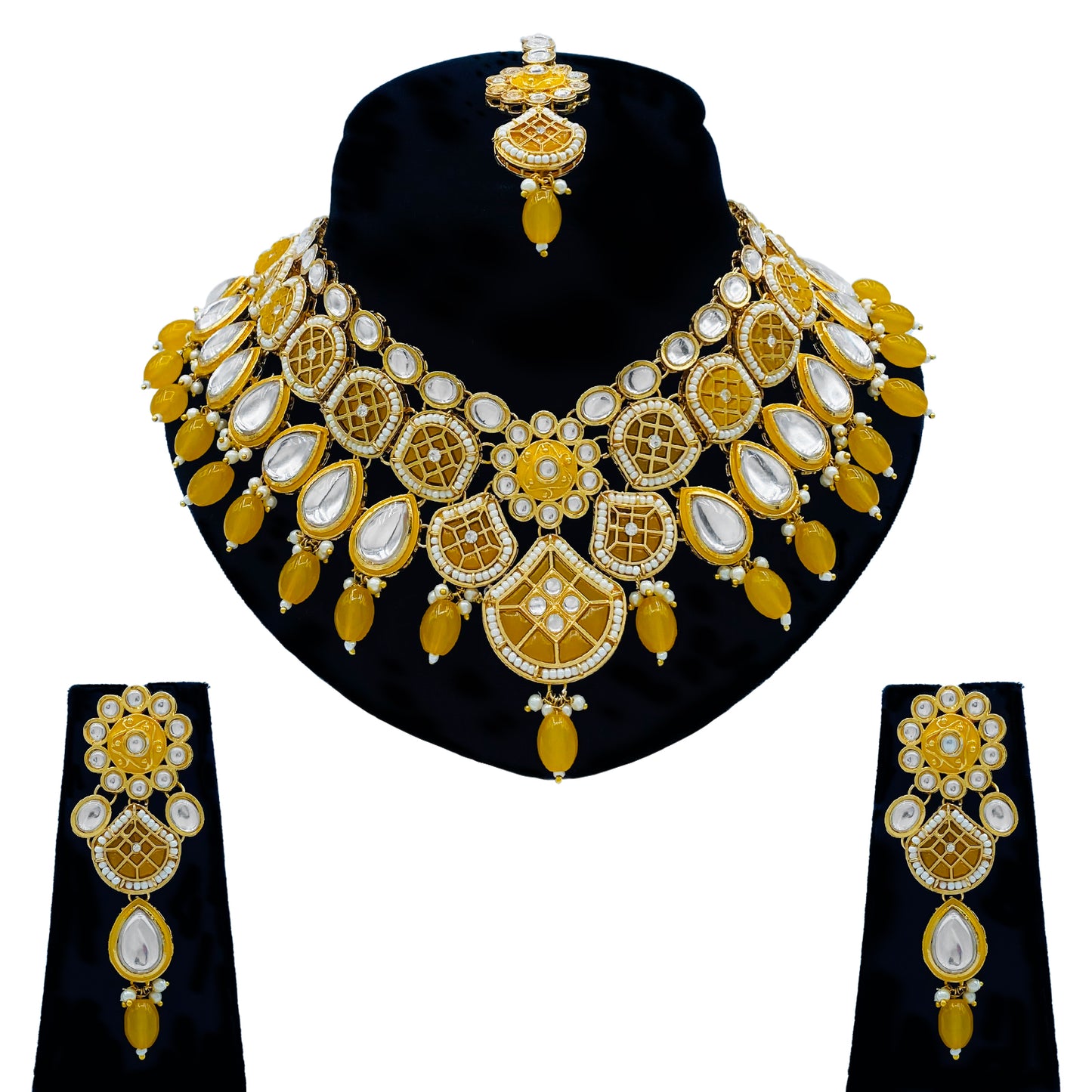 Kundan Necklace Set for Women (08-0557)
