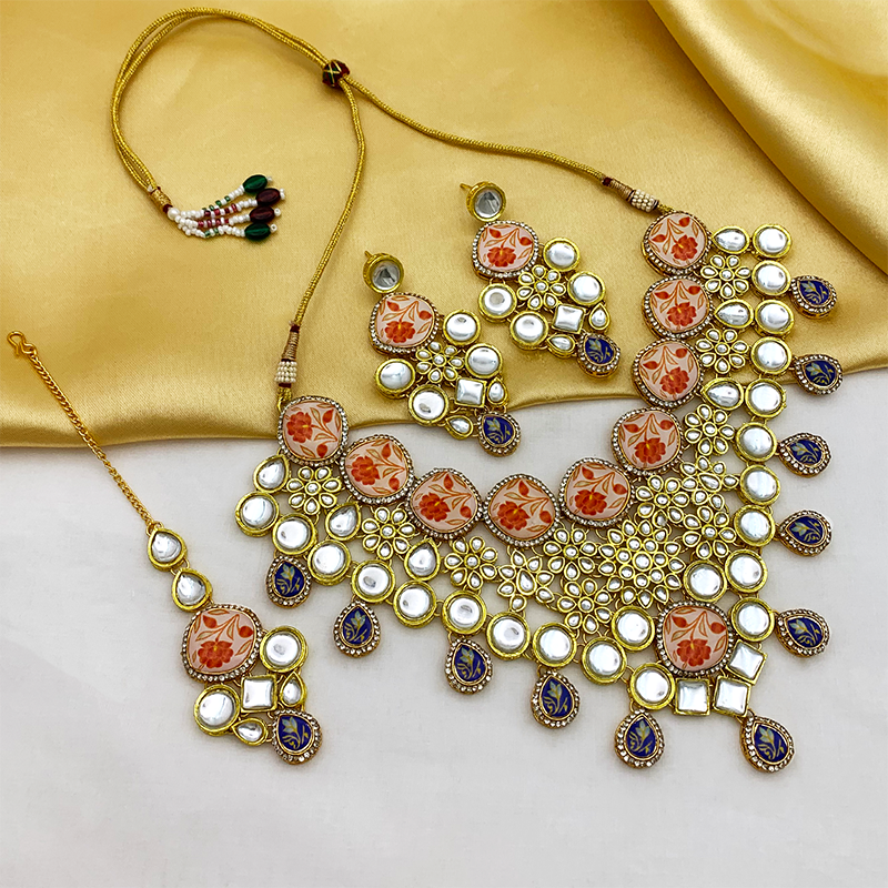 Kundan Floral Set (08-0455)