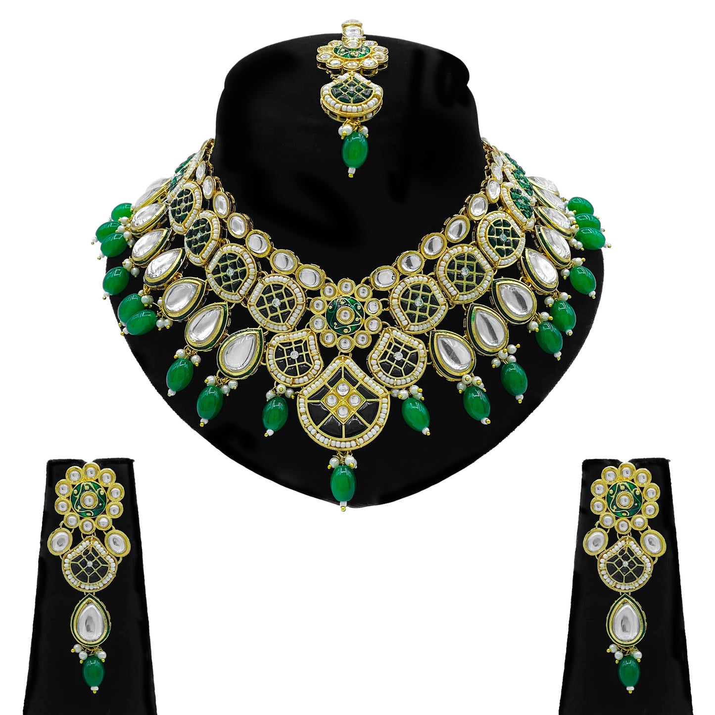 Kundan Necklace Set for Women (08-0557)