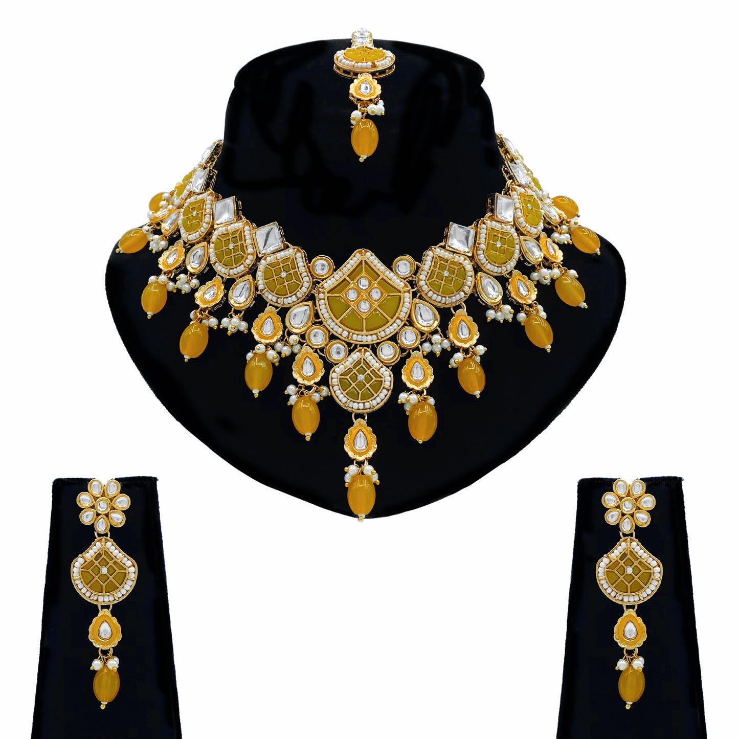 Kundan Necklace Set for Women (08-0559)