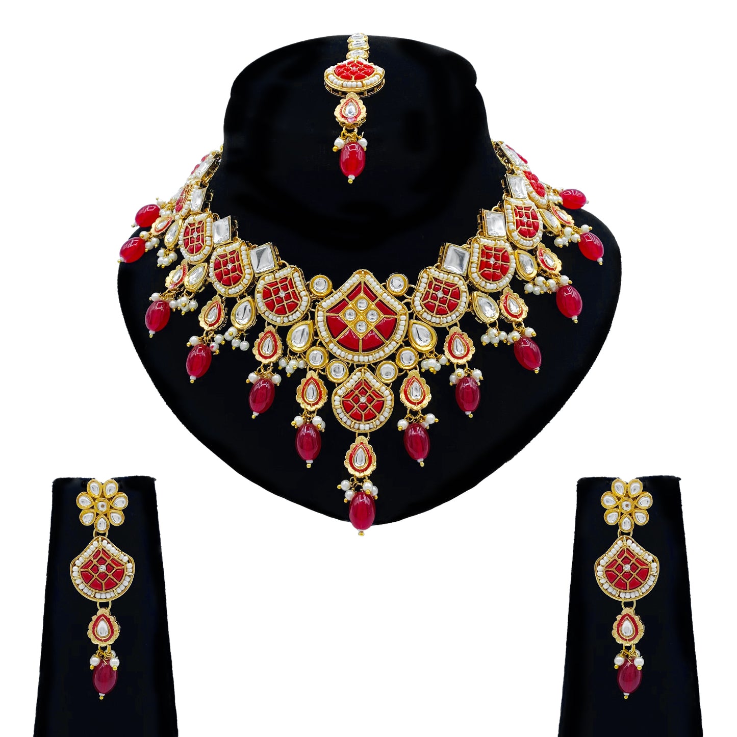 Kundan Necklace Set for Women (08-0559)