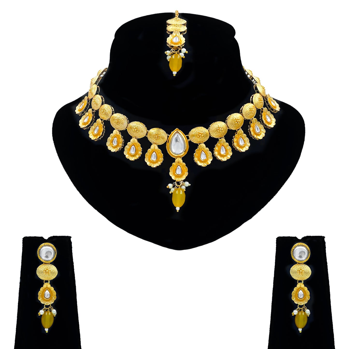 Kundan Meenakari Necklace Set (08-0560)