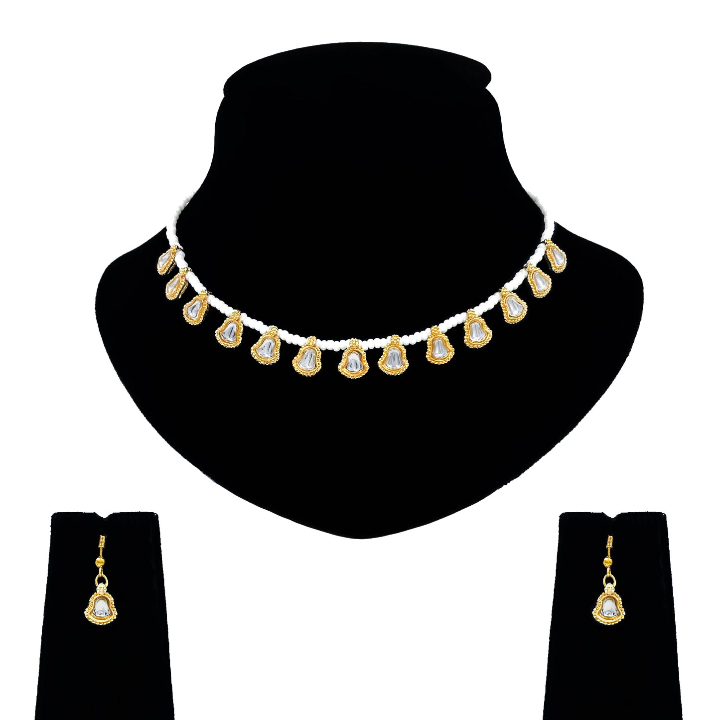 Sujwel Kundan Jewelry Set (08-0565)