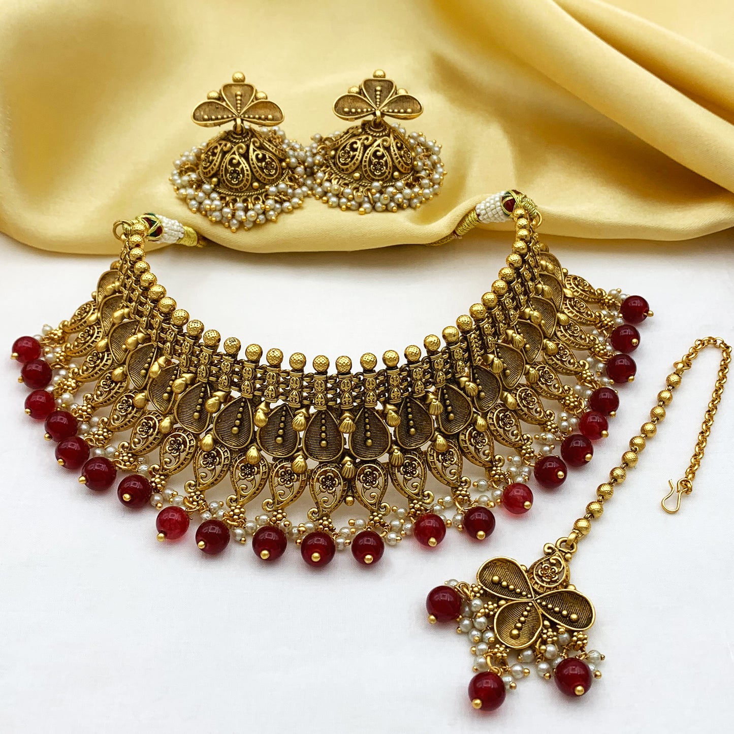 Rajwadi Antique Copper Set(SUJ-LPN-89)