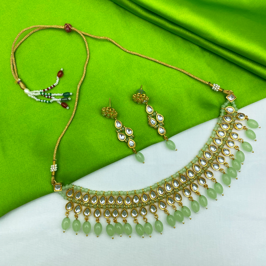 Sujwel Kundan Jewellery Set (08-0541)