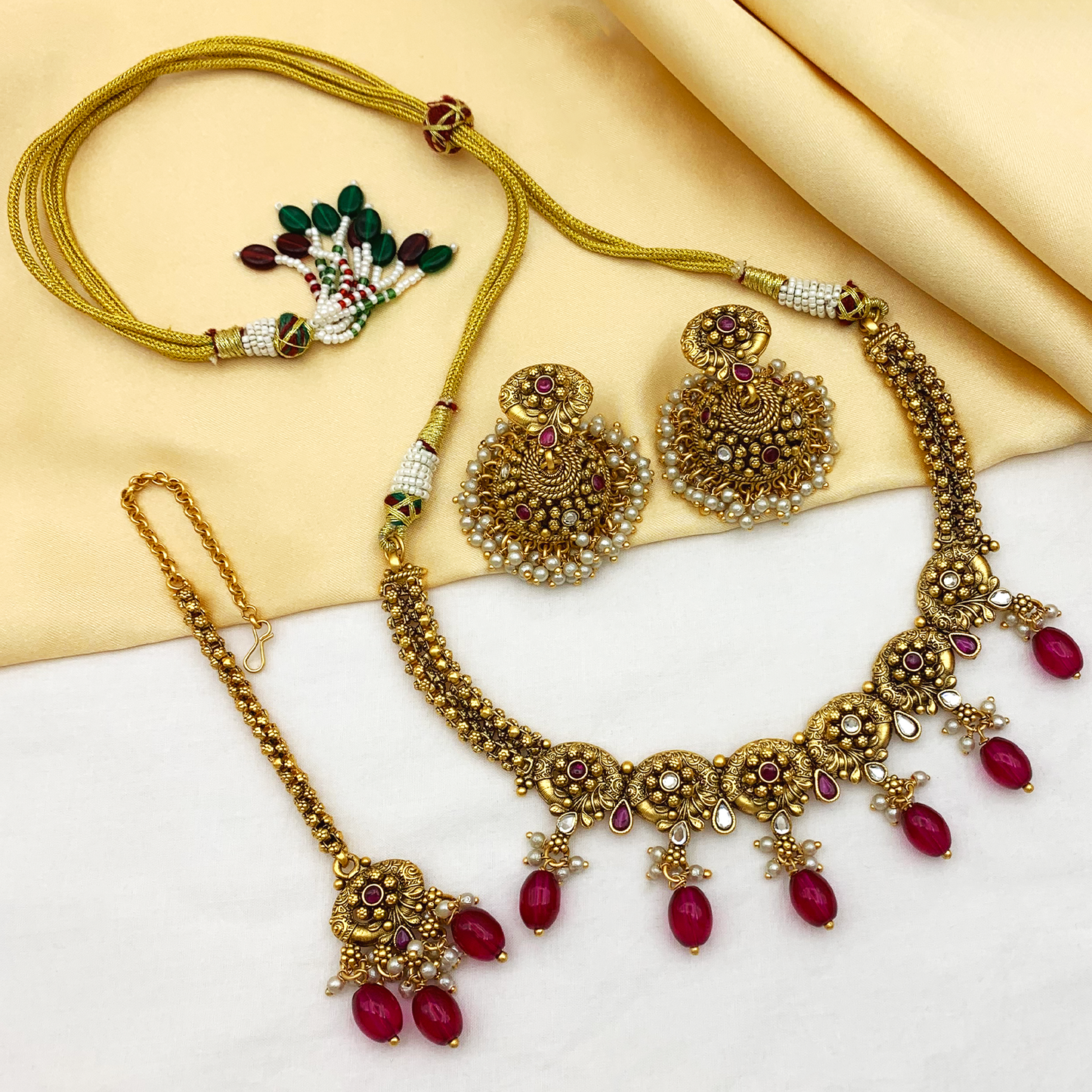 Rajwadi Antique Copper Set(SUJ-LPN-80)