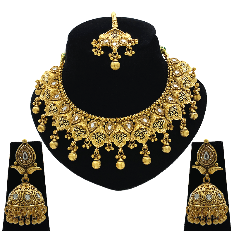 Sujwel Rajwadi Antique Copper Set (SUJ-LPN-63)