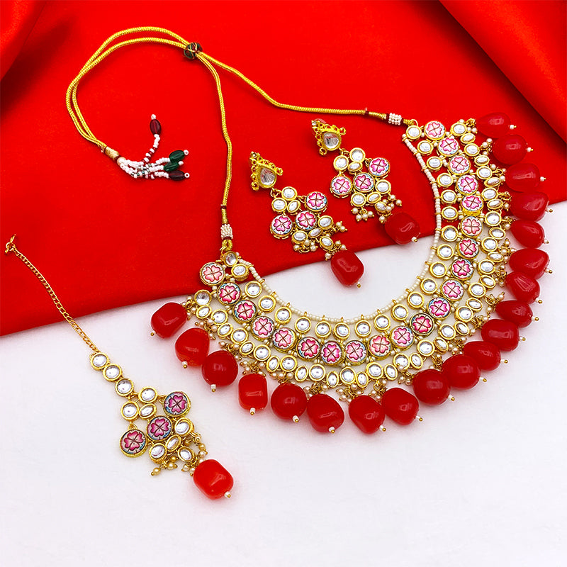 Kundan Floral Set (08-0438)