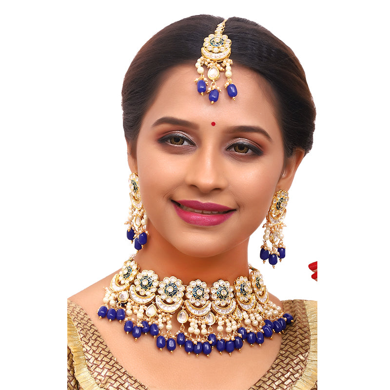 Kundan Meenakari Set (08-0243)