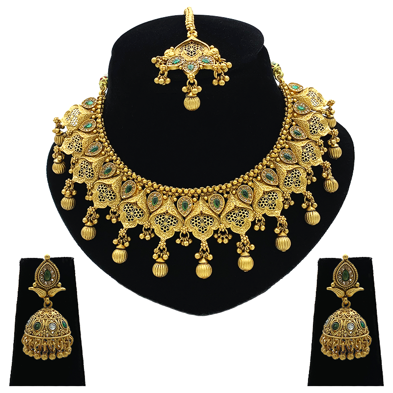 Sujwel Rajwadi Antique Copper Set (SUJ-LPN-63)
