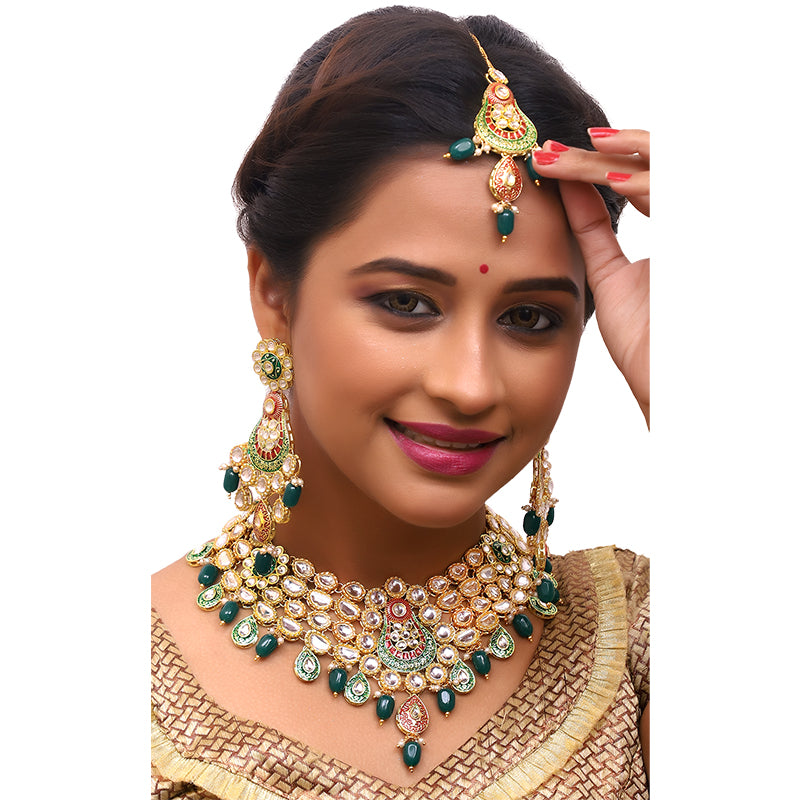 Kundan Meenakari Set (08-0277)