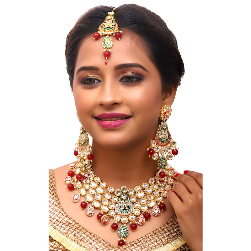 Kundan Meenakari Set (08-0277)