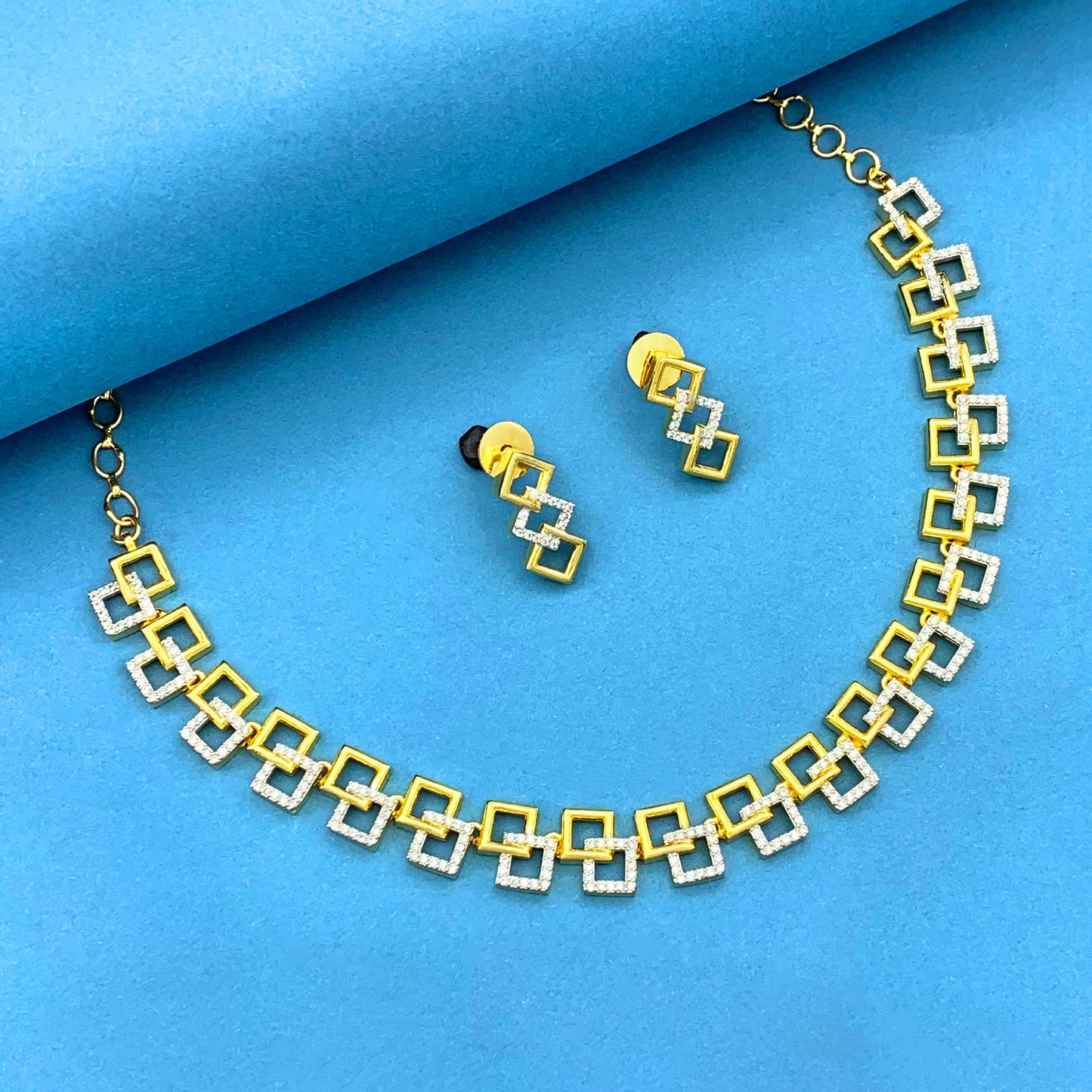 Baaniz Akira AD Studded Necklace Set