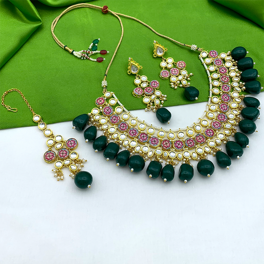 Kundan Floral Set (08-0438)