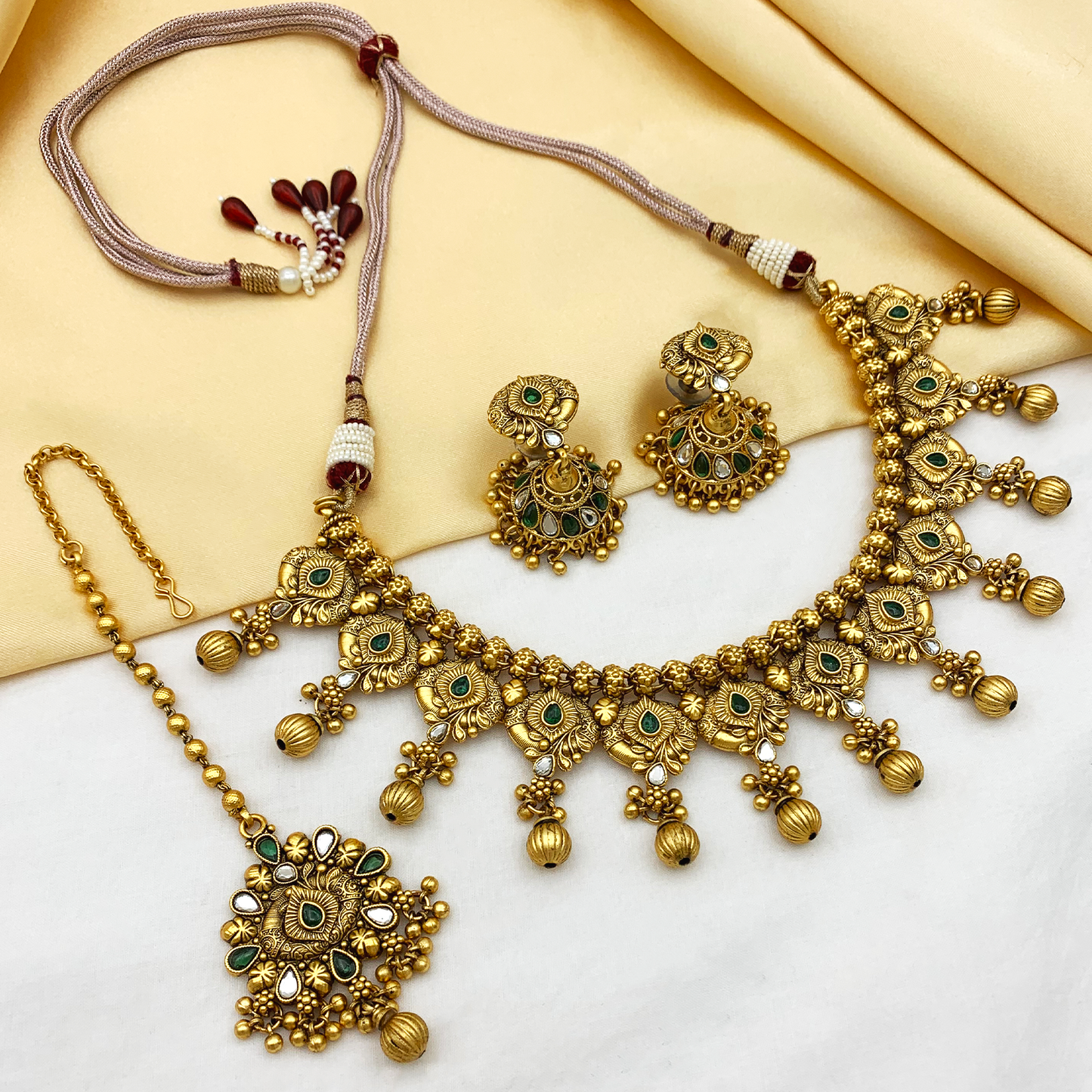 Rajwadi Antique Copper Set(SUJ-LPN-58)