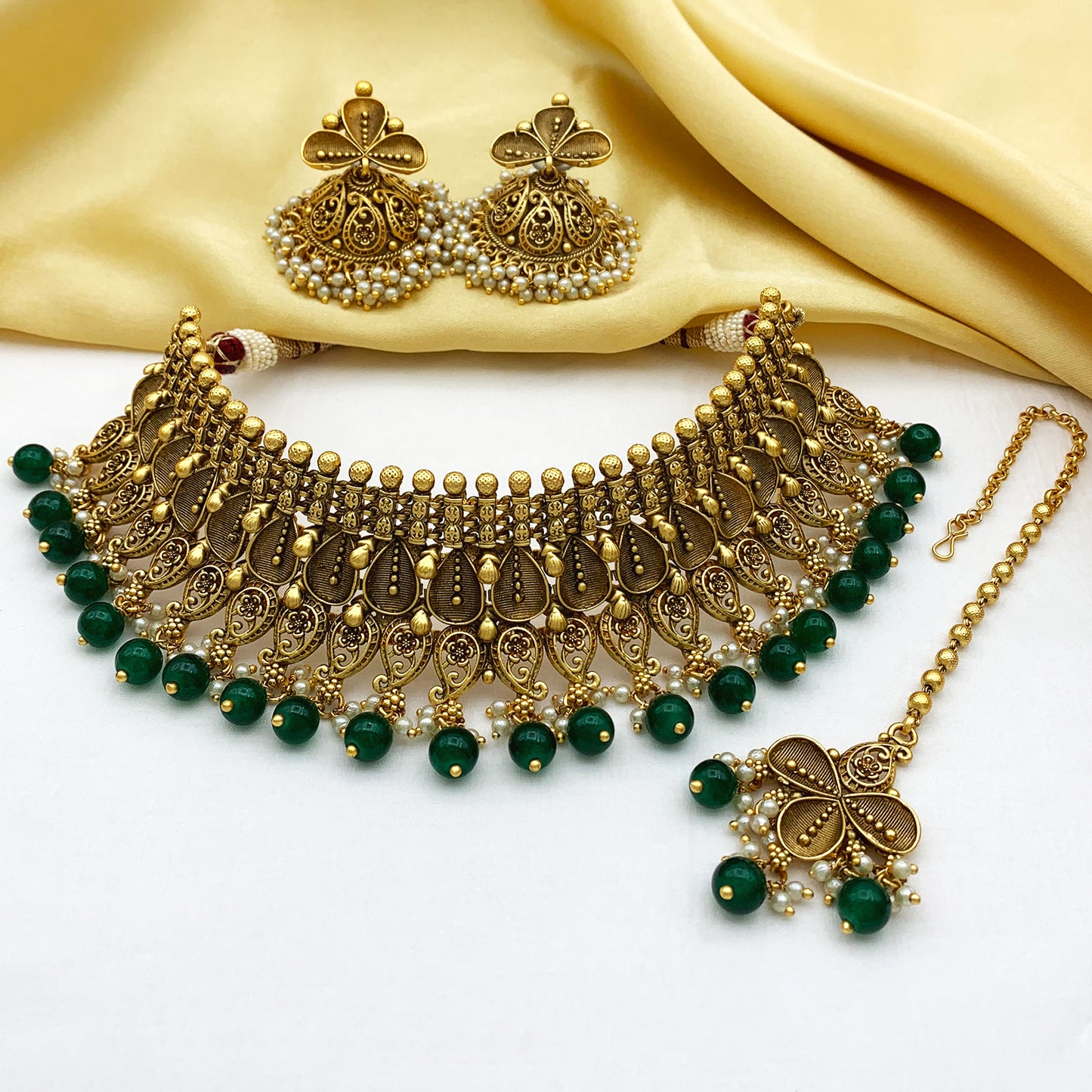 Rajwadi Antique Copper Set(SUJ-LPN-89)