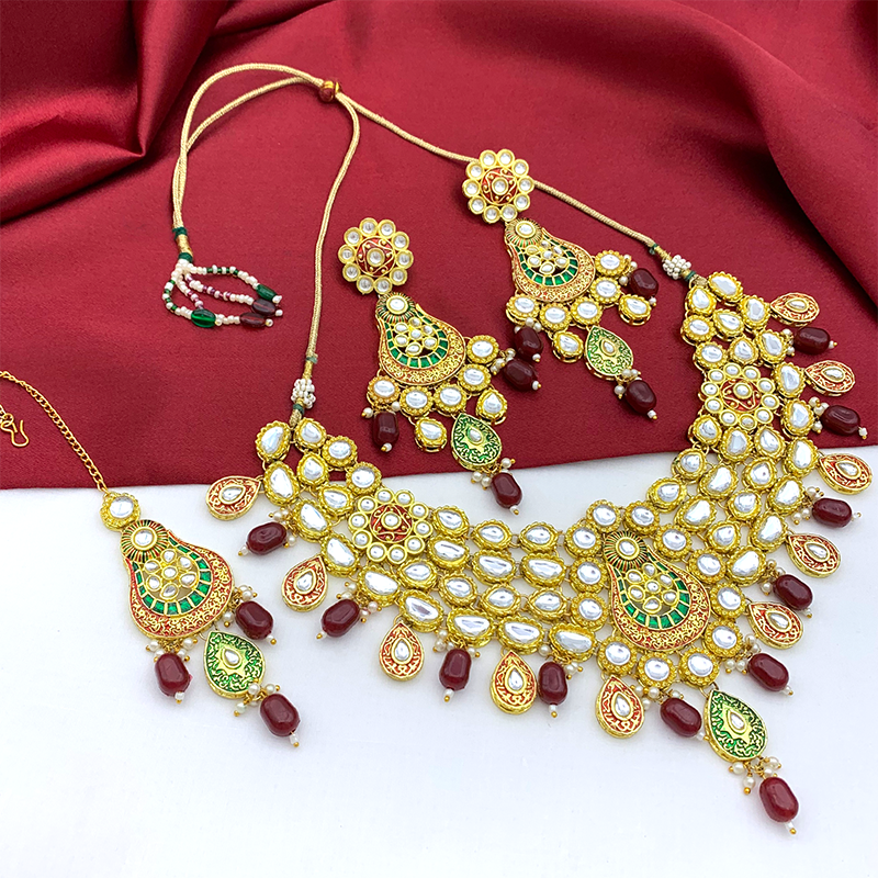 Kundan Meenakari Set (08-0277)