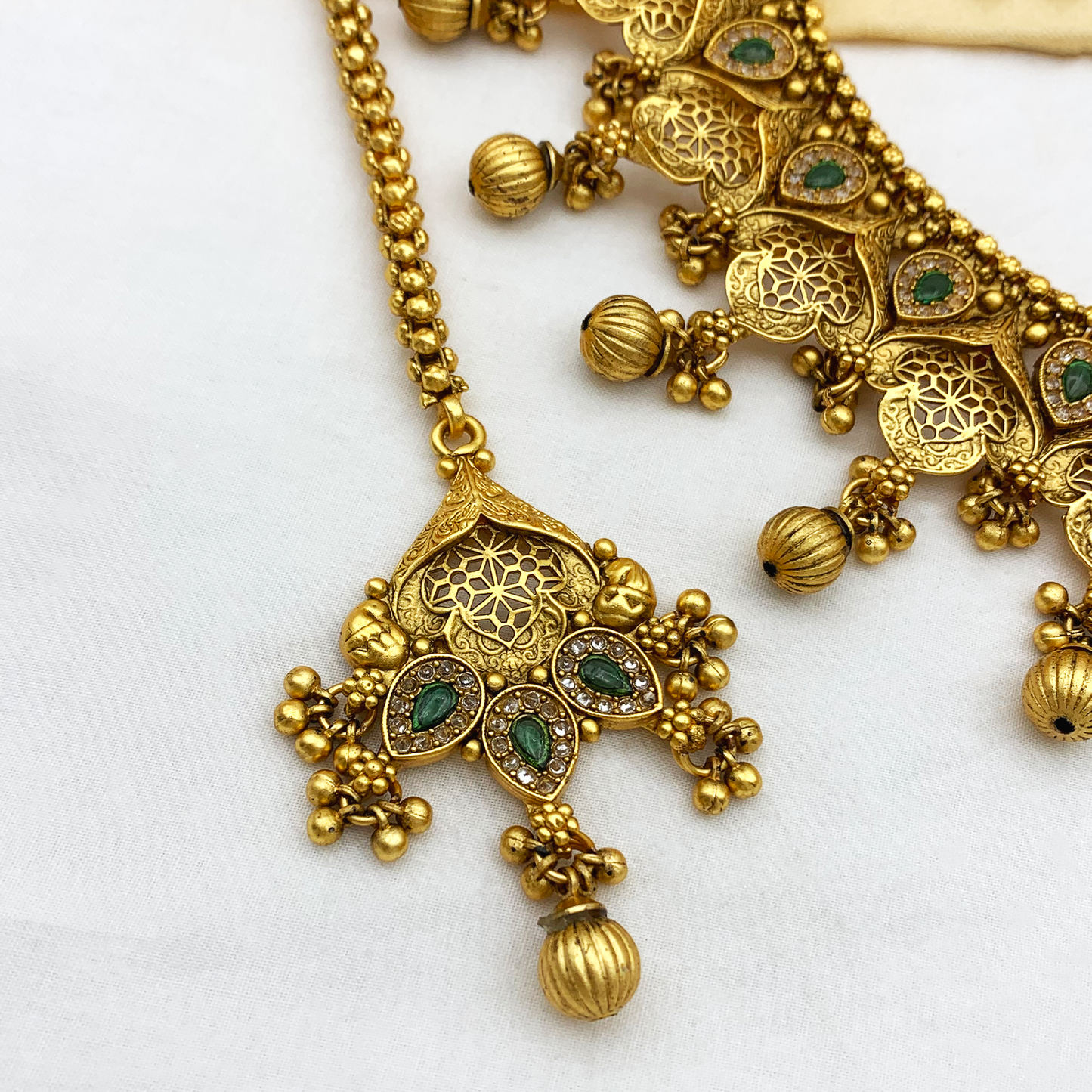 Sujwel Rajwadi Antique Copper Set (SUJ-LPN-63)