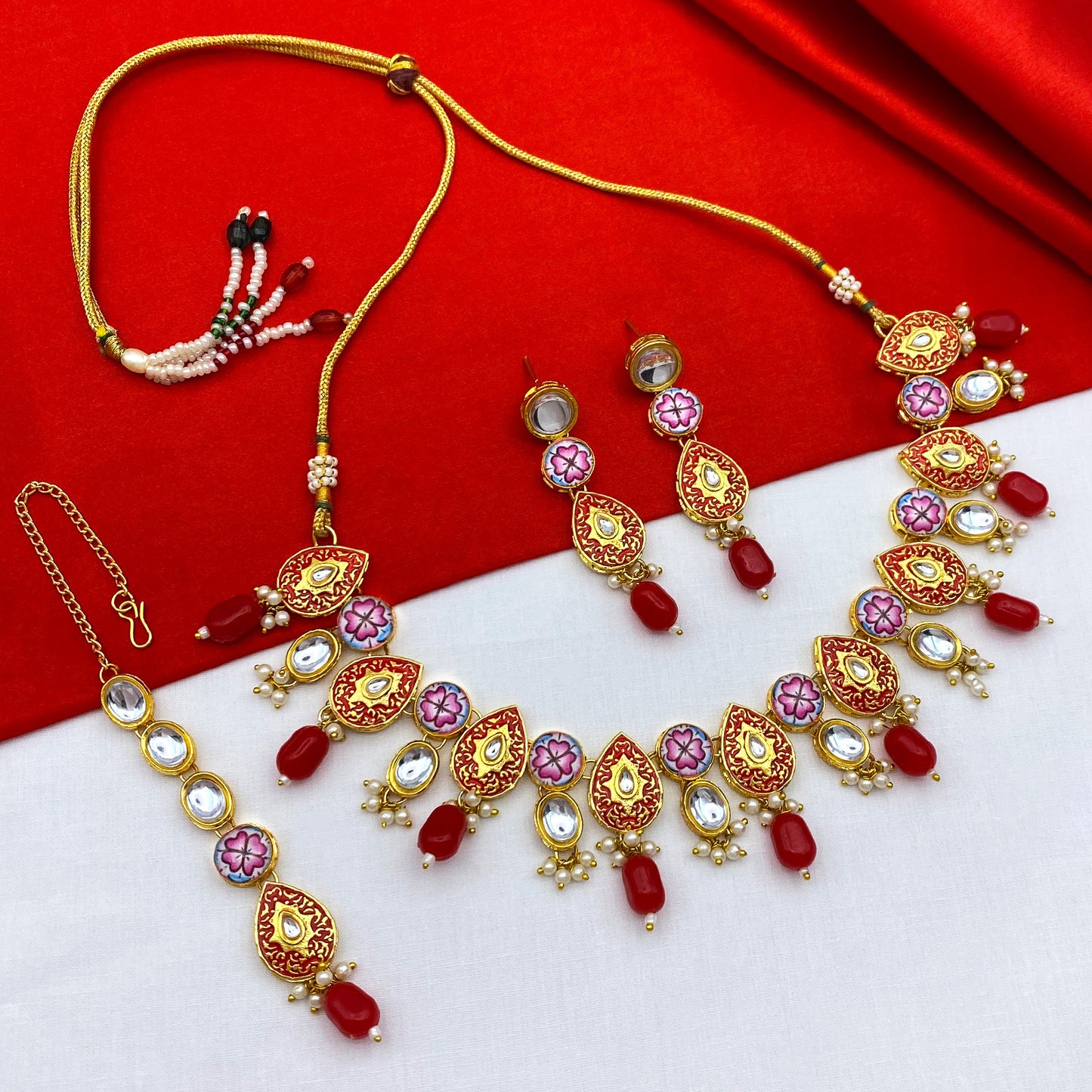 Kundan Jewellery Set (08-0543)