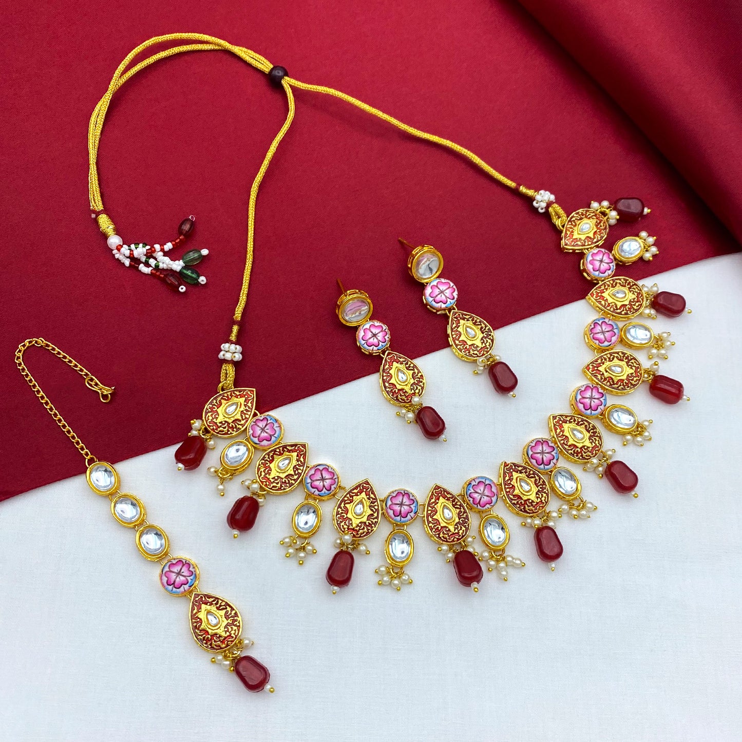 Kundan Jewellery Set (08-0543)
