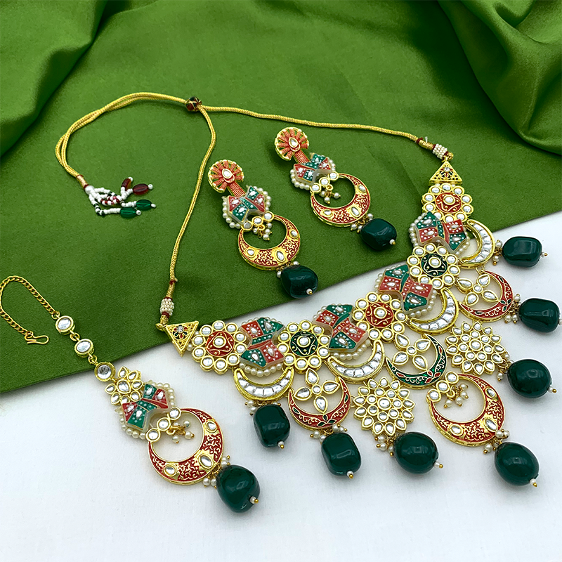 Kundan Meenakari Set (08-0452)