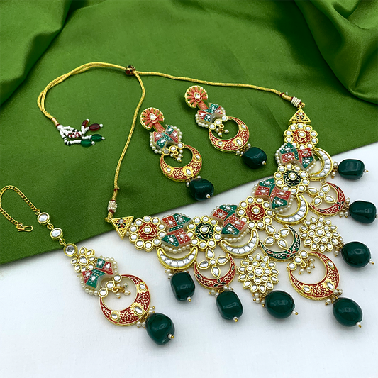 Kundan Meenakari Set (08-0452)