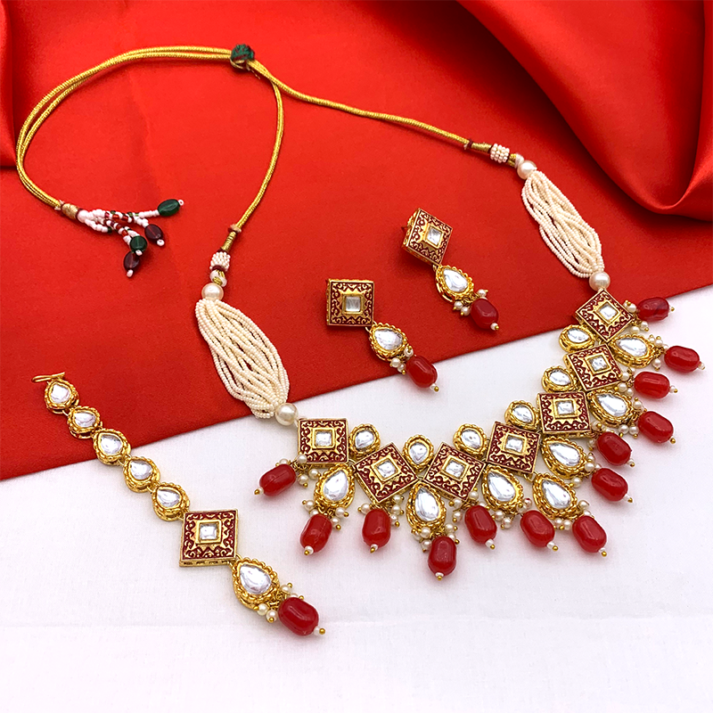 Kundan Meenakari Set (08-0122)