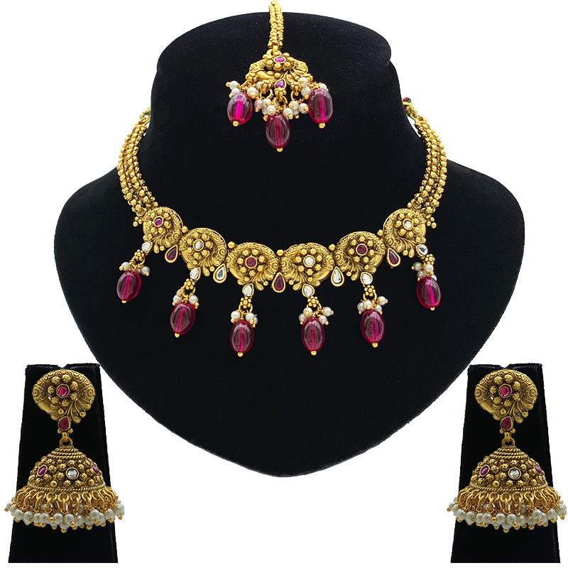 Rajwadi Antique Copper Set(SUJ-LPN-80)