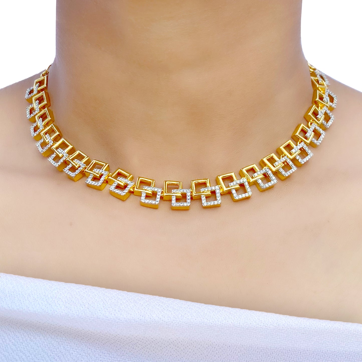 Baaniz Akira AD Studded Necklace Set