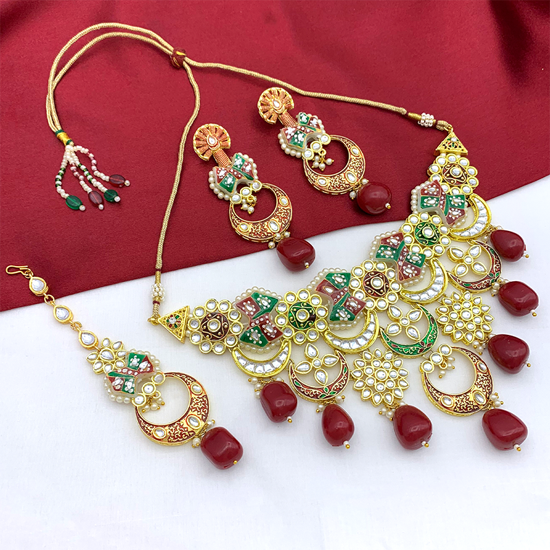Kundan Meenakari Set (08-0452)