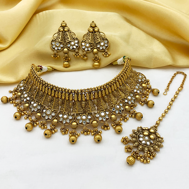 Rajwadi Antique Copper Set(SUJ-LPN-66)