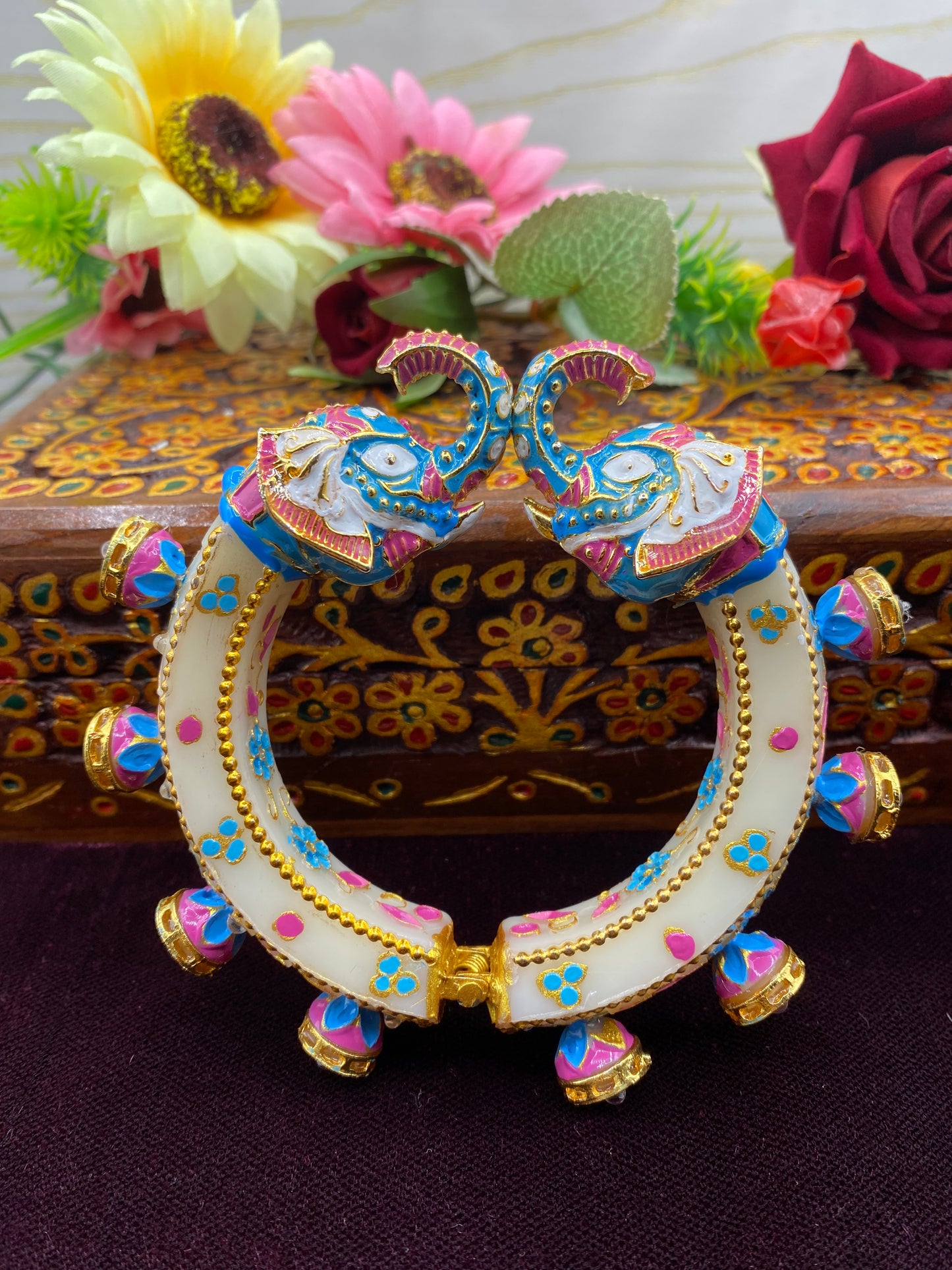 Kundan Meenakari Kada for Woman - Free size (SUJ12-0102)