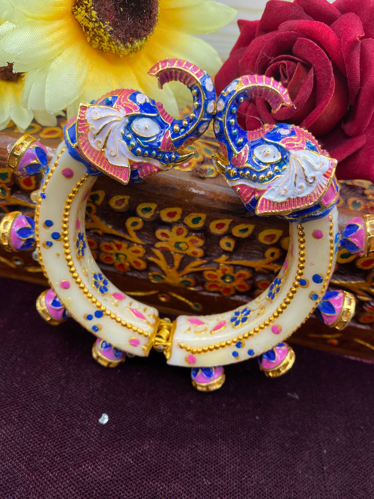 Kundan Meenakari Kada for Woman - Free size (SUJ12-0102)