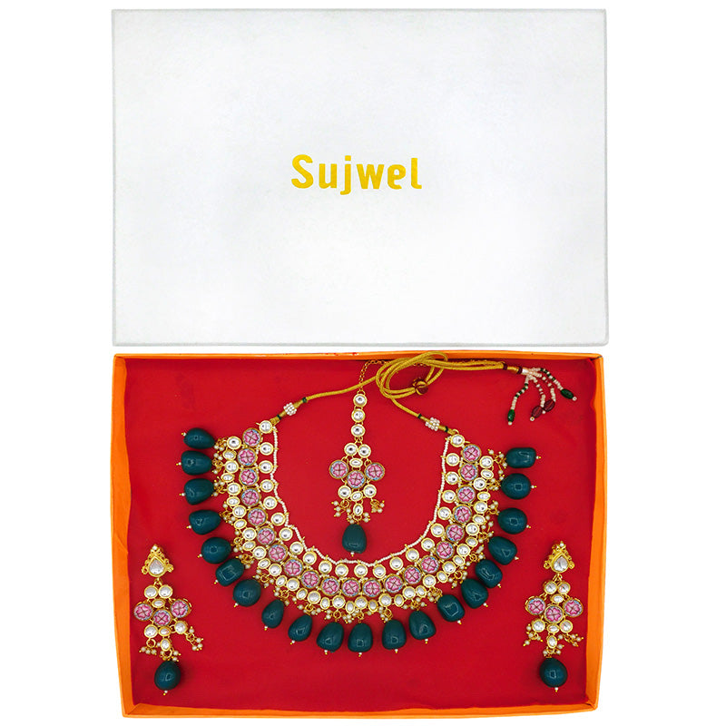 Kundan Floral Set (08-0438)