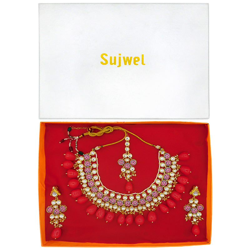 Kundan Floral Set (08-0438)