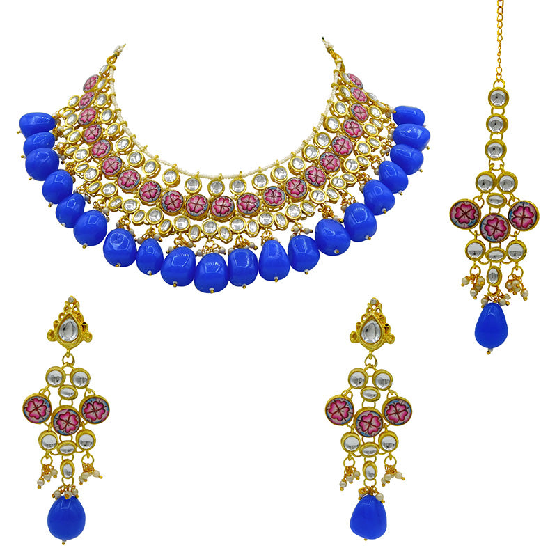 Kundan Floral Set (08-0438)