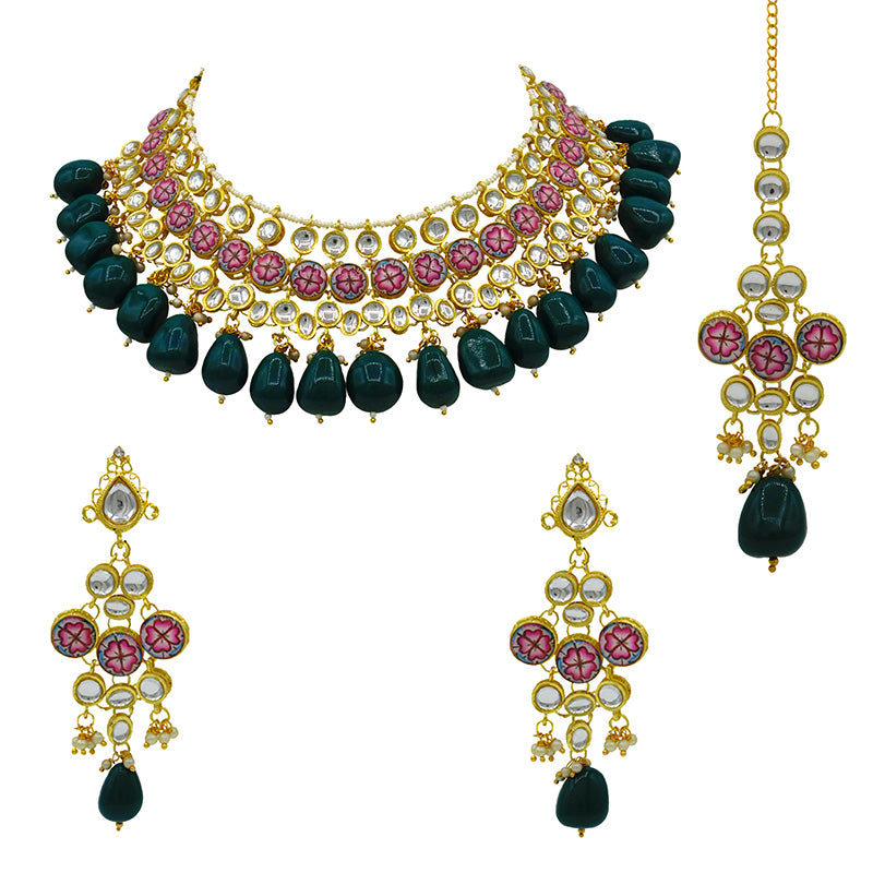 Kundan Floral Set (08-0438)