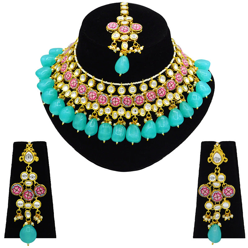 Kundan Floral Set (08-0438)