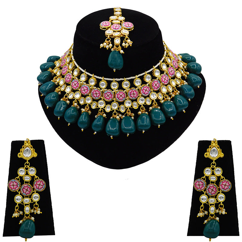 Kundan Floral Set (08-0438)