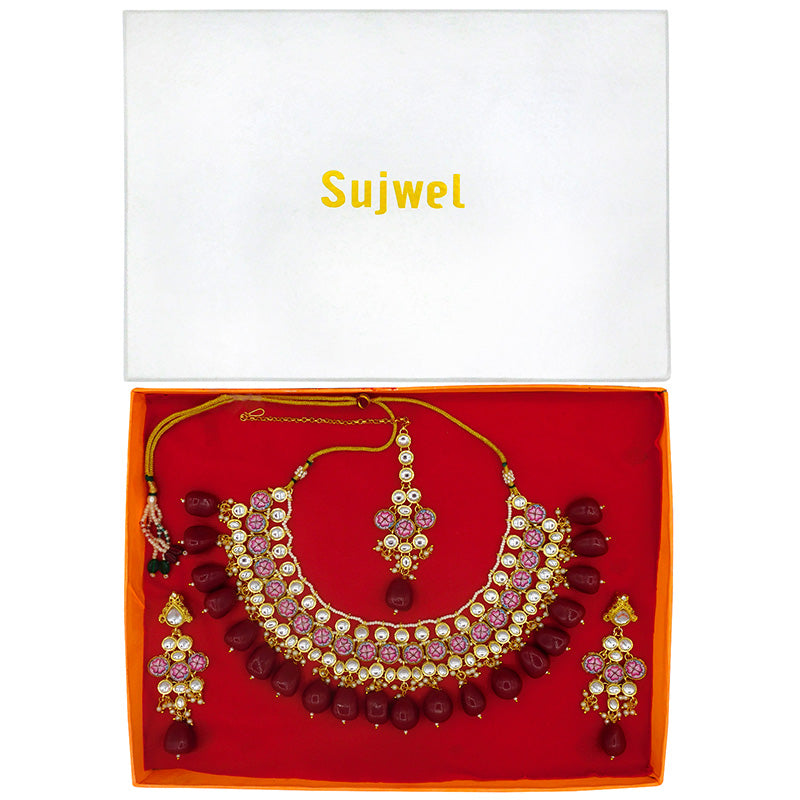 Kundan Floral Set (08-0438)