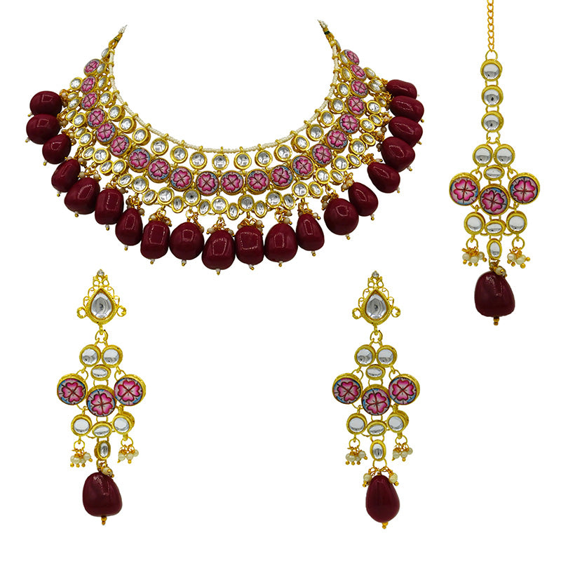 Kundan Floral Set (08-0438)